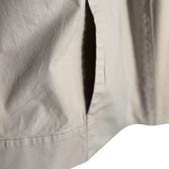 Eileen Fisher Open Front Notched Collar Khaki Blazer Jacket Size Small - Picture 5 of 11